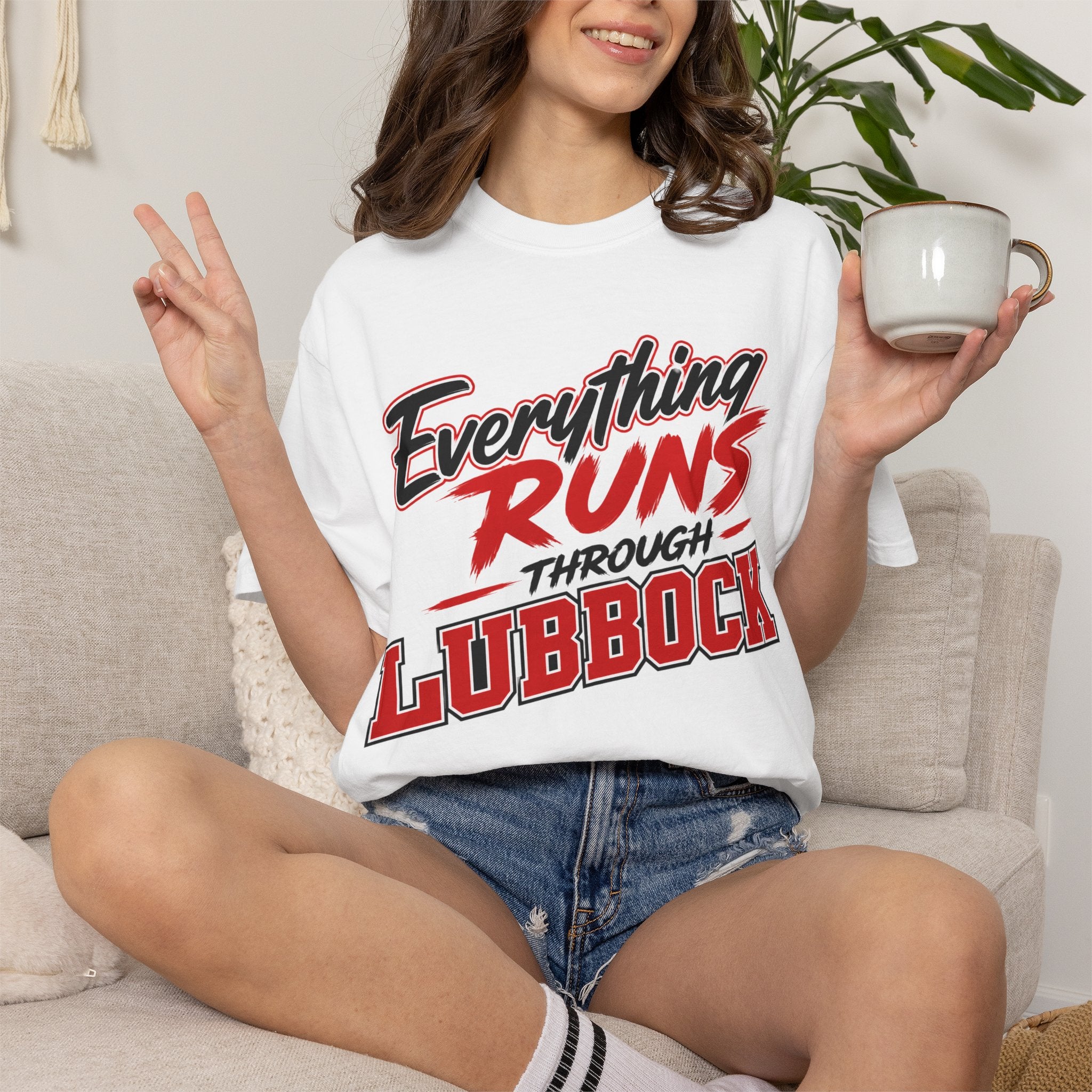 Everything runs through Lubbock T-Shirt