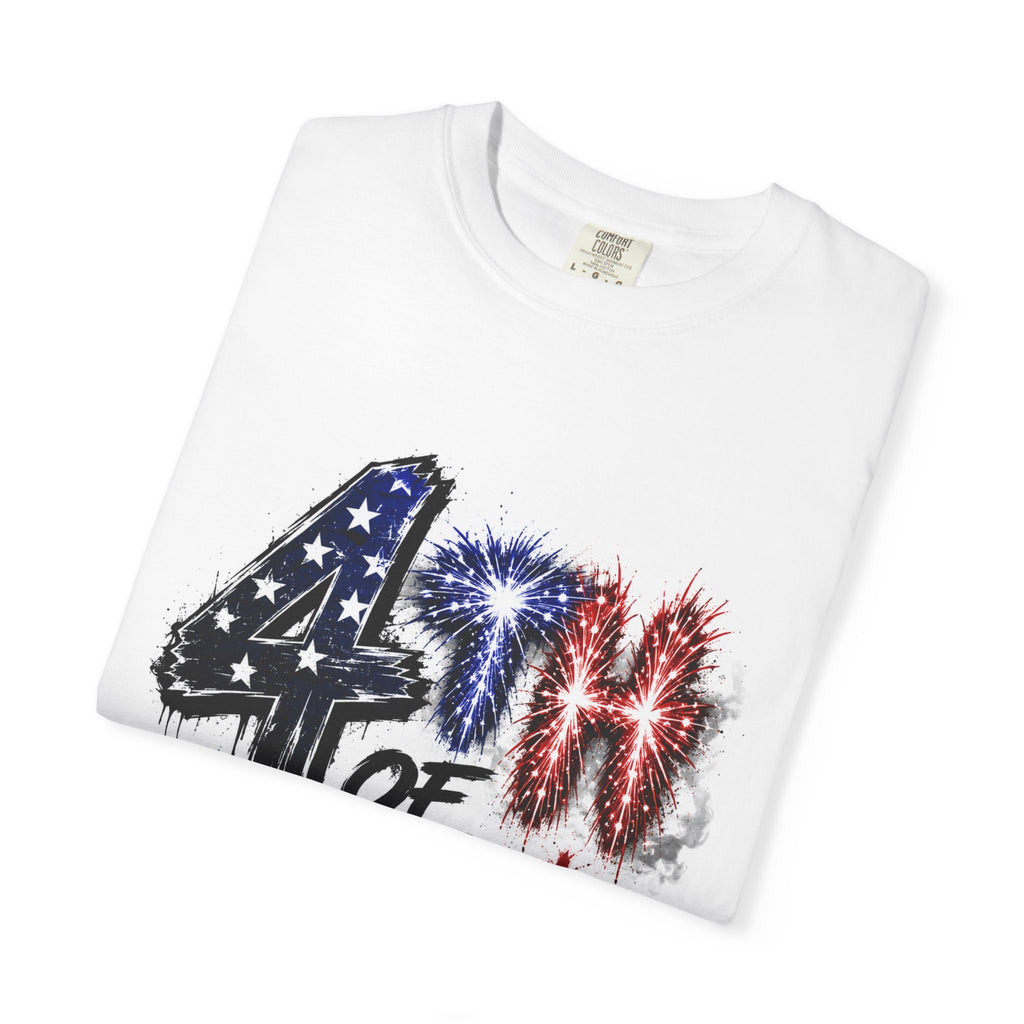 4th of July T-Shirt — Patriotic Fireworks Graphic Tee
